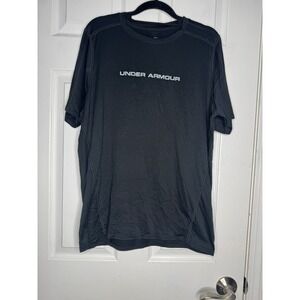 UNDER ARMOUR Heat Gear Fitted Mens Black Shirt Size XL
